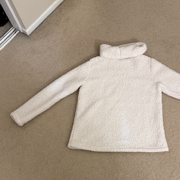 Style & Co Macy’s Cream Sherpa Turtleneck Pullover - Picture 10 of 13